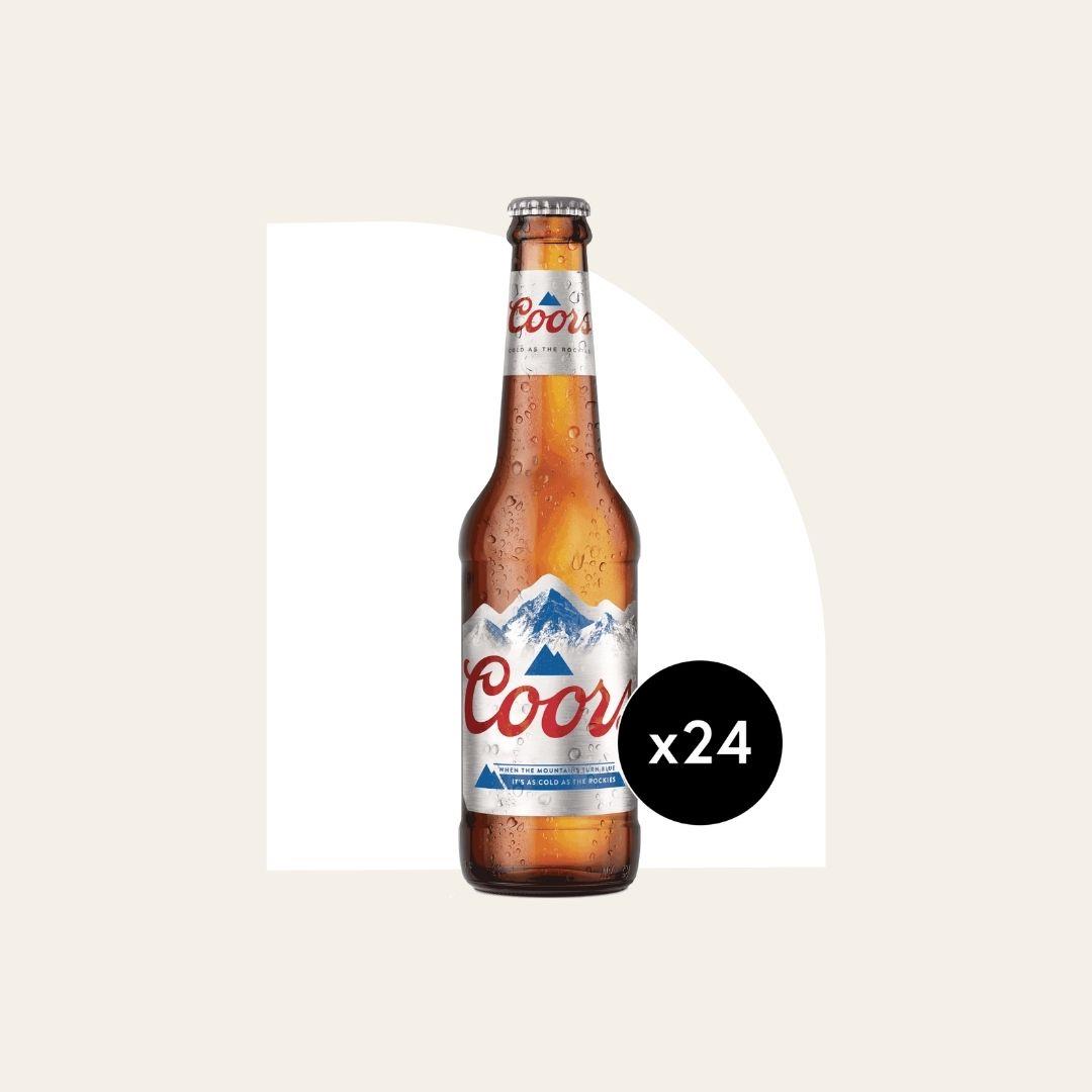 24 x Coors Lager 330ml Bottles