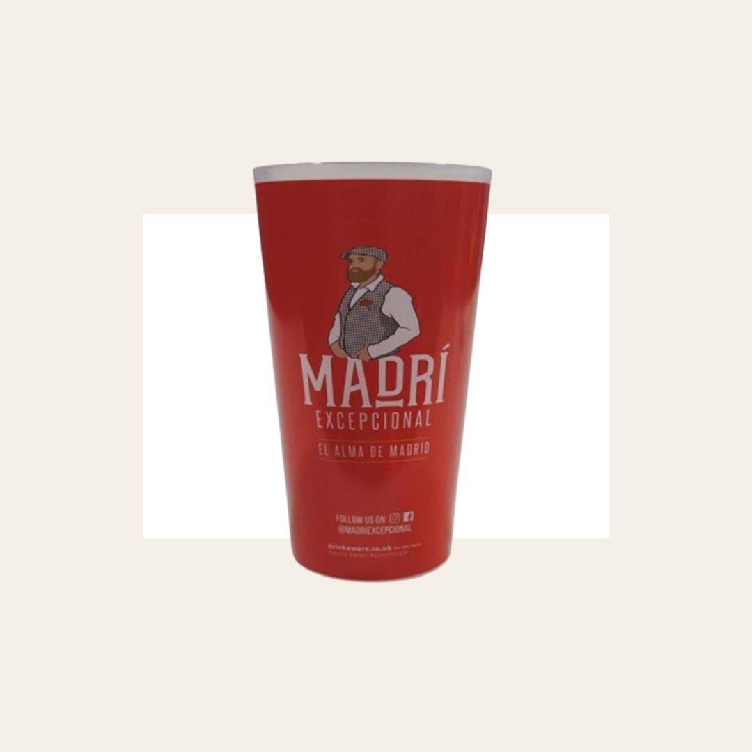 6 x Madri Reusable Plastic Pint Cups