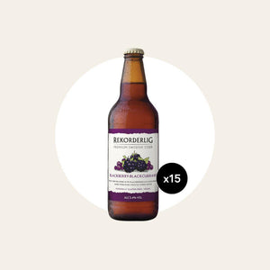 15 x Rekorderlig Blackberry Blackcurrant Cider 500ml Bottles