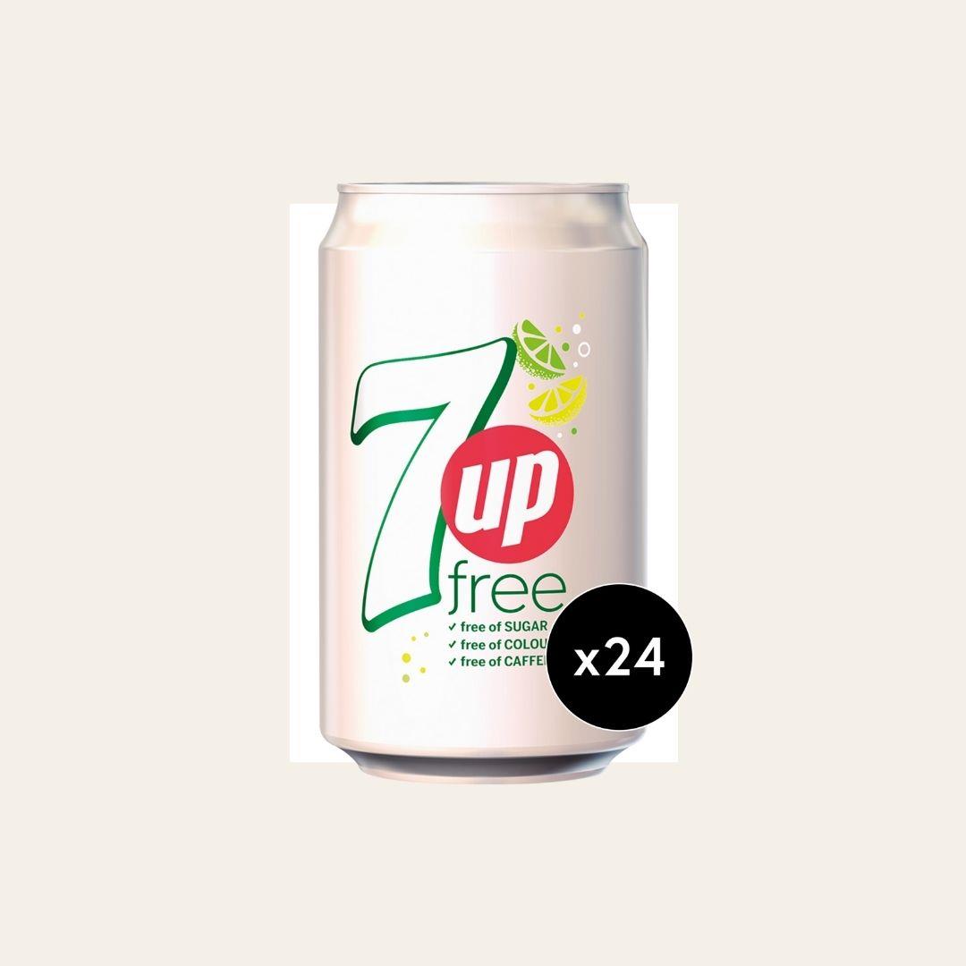 24 x 7up Zero 330ml Cans