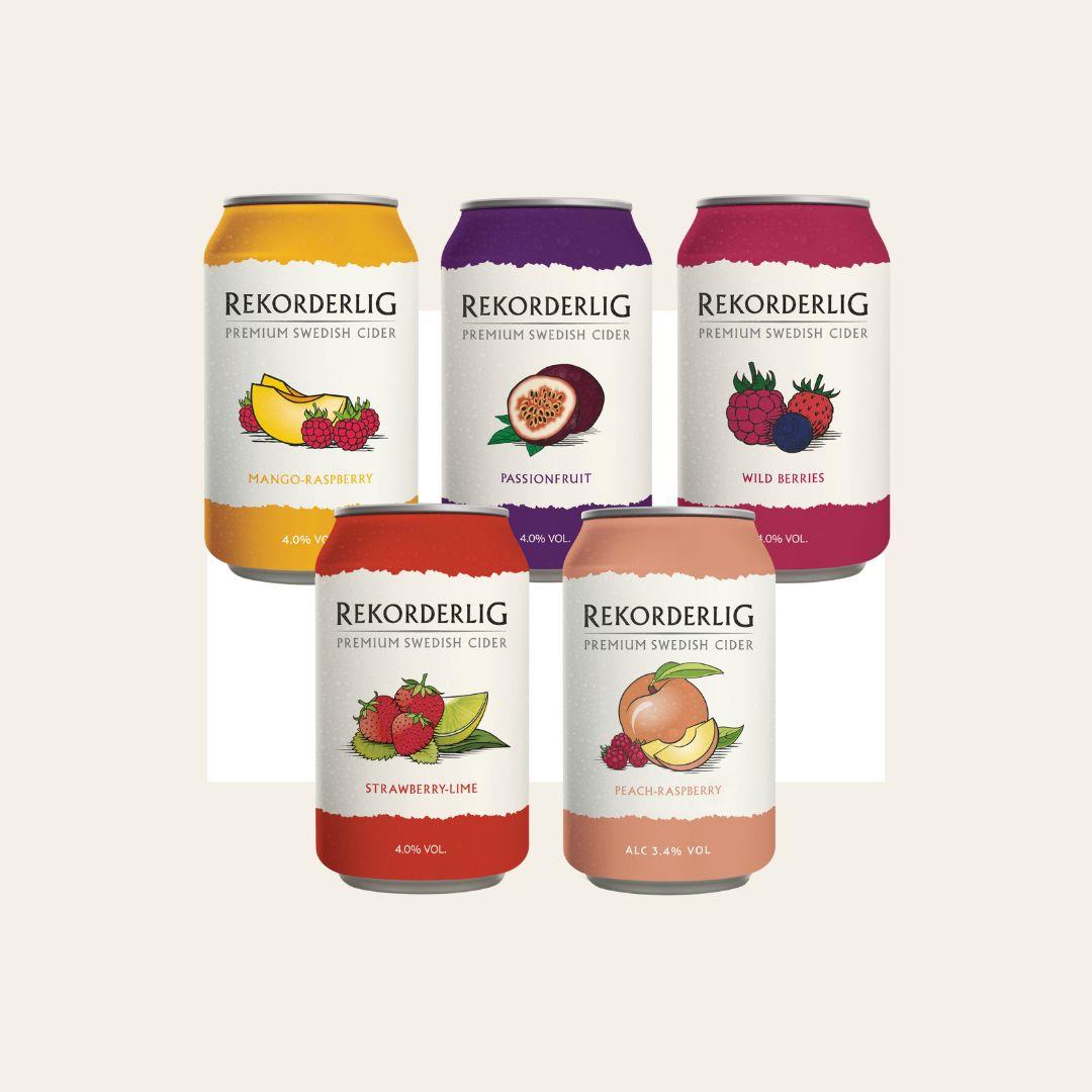 30 x Rekorderlig Cider 330ml Cans Mixed Pack