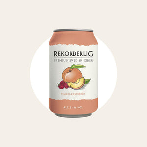 10 x Rekorderlig Peach Raspberry Cider 330ml Cans