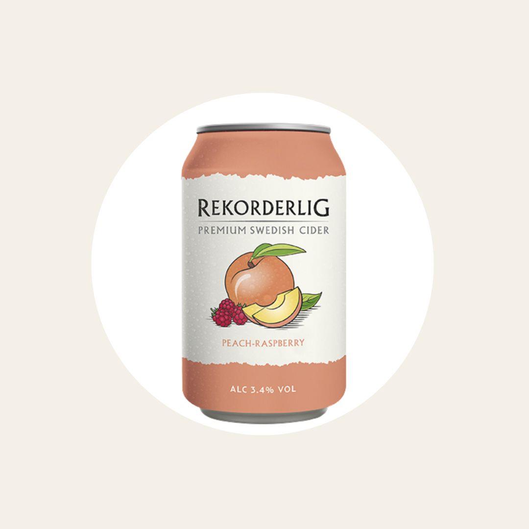Rekorderlig Peach & Raspberry 3.4% 12 x 500ml Can