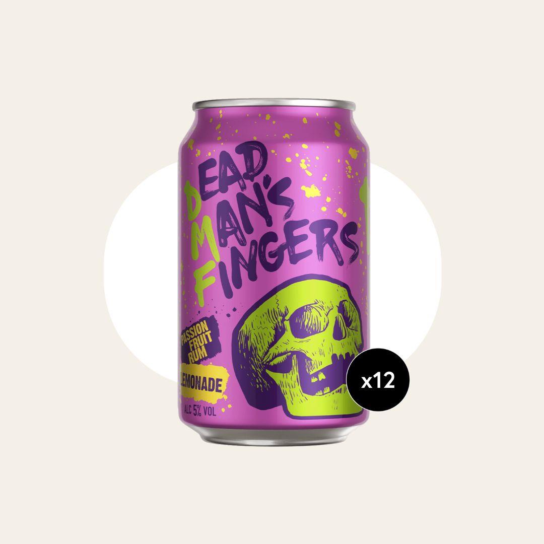 12 x Dead Man's Fingers Passionfruit Rum Lemonade 330ml Cans