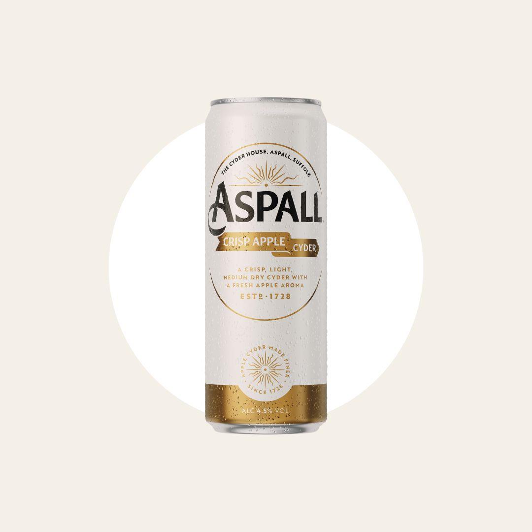 24 x Aspall Crisp Apple Cyder 330ml Cans BBD: 28/02/25