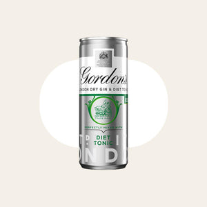 12 x Gordon's & Diet Tonic 250ml Cans