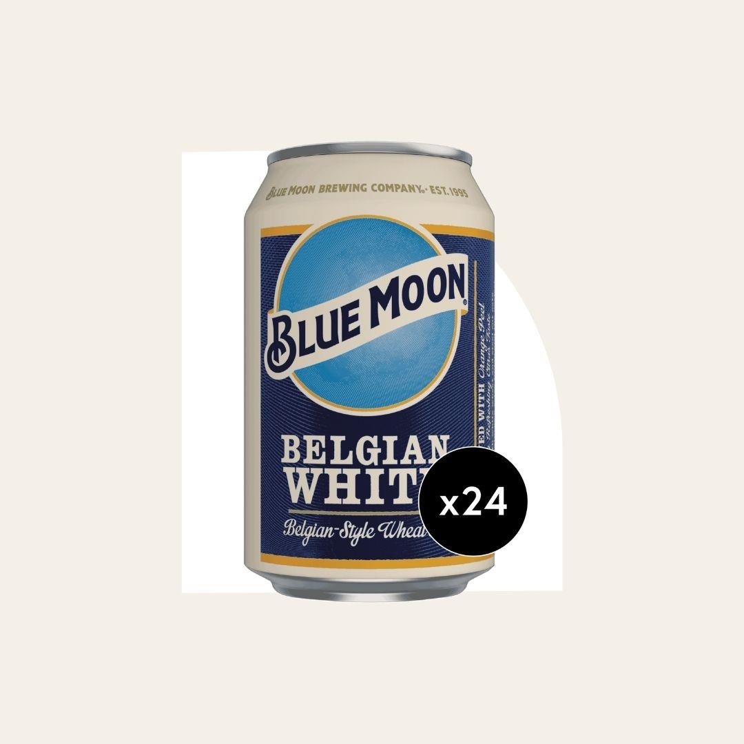 24 x Blue Moon Belgian White 330ml Can