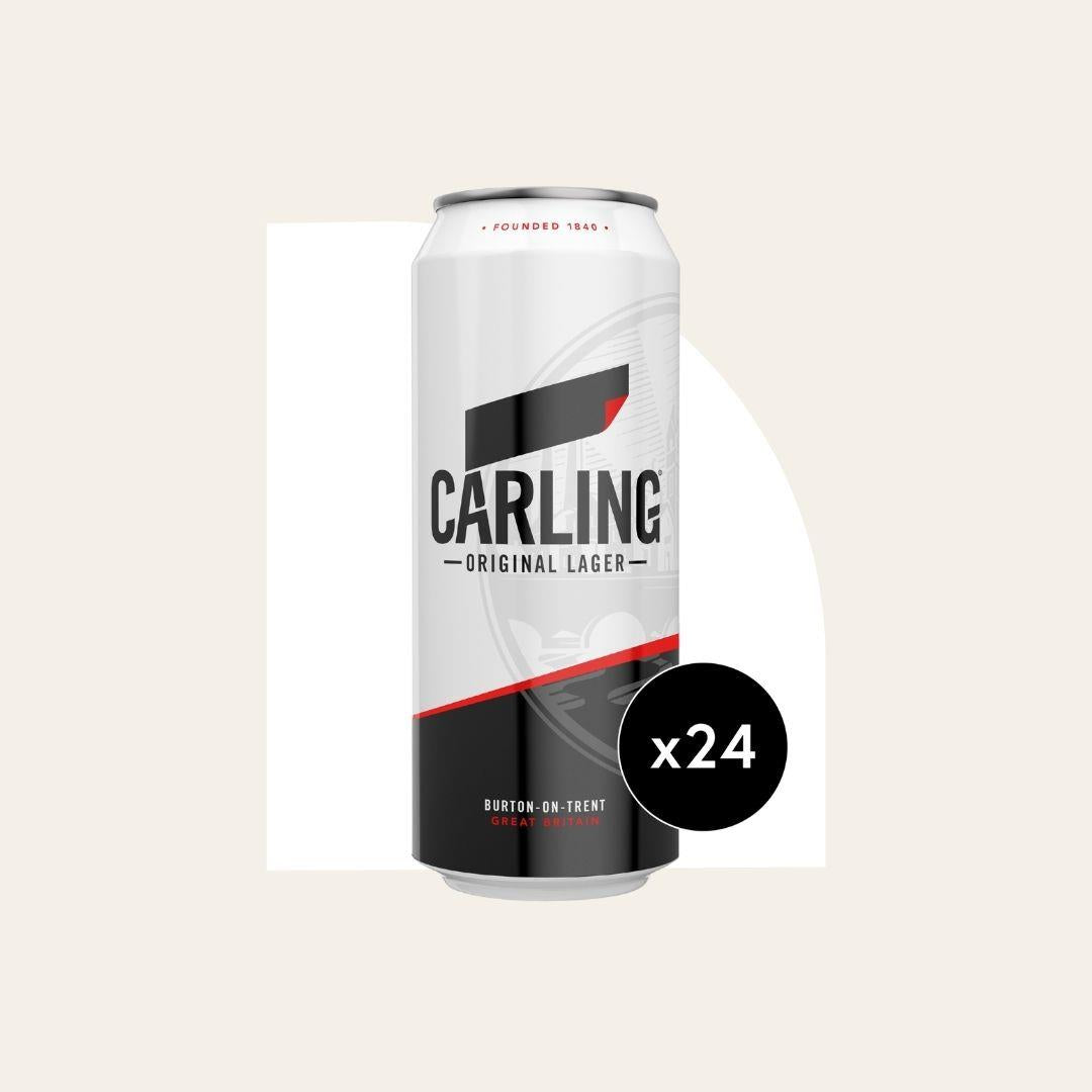 24 x Carling Lager 500ml Can