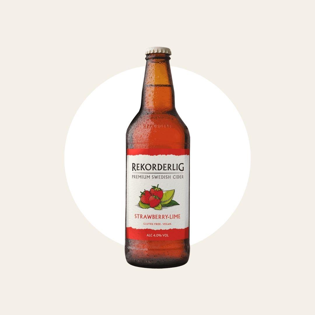 15 x Rekorderlig Strawberry Lime Cider 500ml Bottle