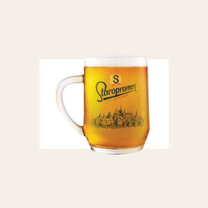 Staropramen Half Pint Tankard Glass