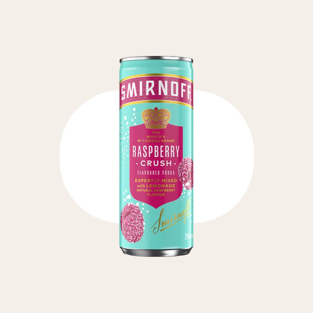 Smirnoff Raspberry Crush & Lemonade 12 x 250ml Cans