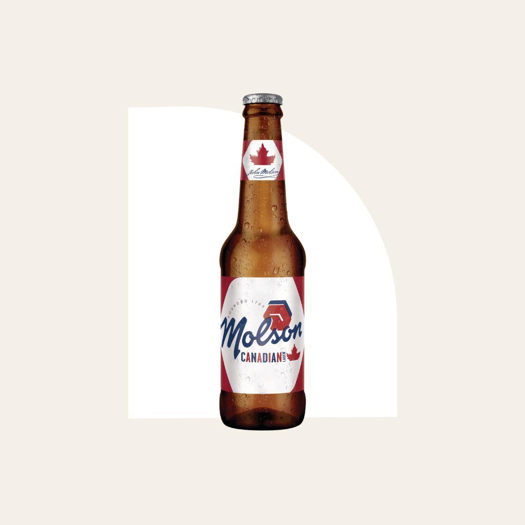 18 x Molson Canadian 330ml Bottle