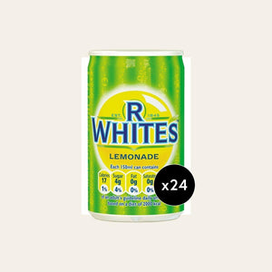 24 x R Whites Lemonade 150ml Can